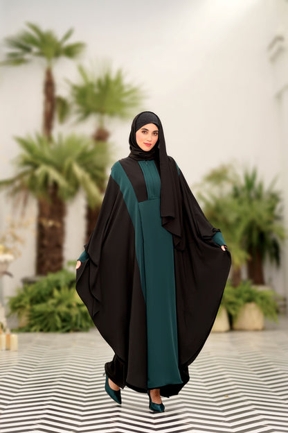 ATEFEH MANTEUAX ABAYA GREEN