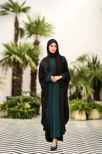 ATEFEH MANTEUAX ABAYA GREEN