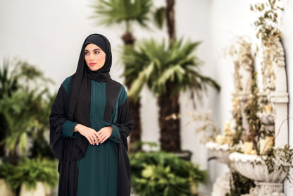 ATEFEH MANTEUAX ABAYA GREEN