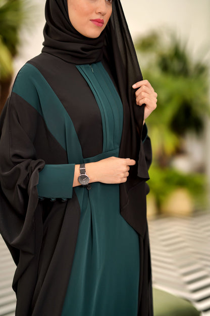 ATEFEH MANTEUAX ABAYA GREEN