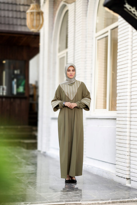 HANIEH CEDAR MANTEAUX ABAYA