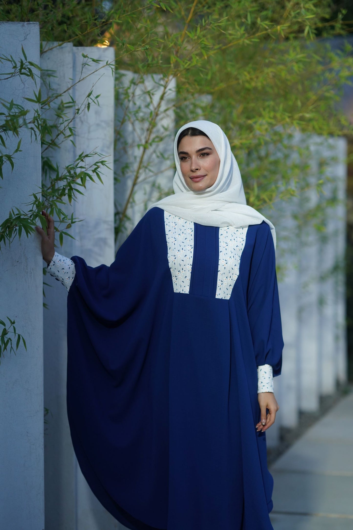 SADAF PERSIAN BLUE SHORT MANTEAUX